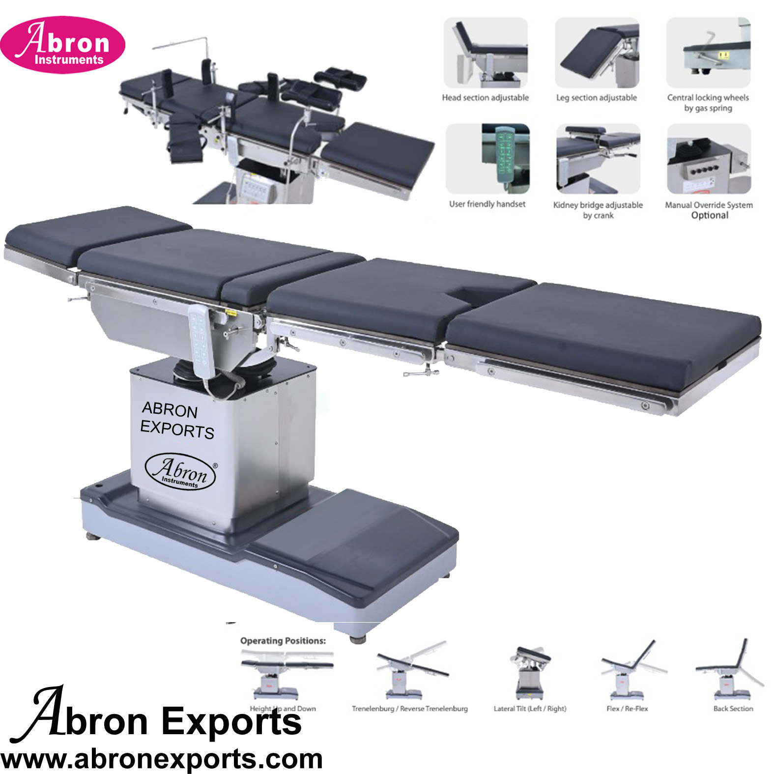 Gynecological Obstetric Delivery Examination Table Bed Labour Motorized Hospital Medical Abron ABM-2714GYT 